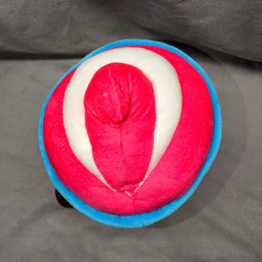 BMI Merchandise Brain Freeze Slushie‎ Plush Pink Blue Swirl Stuffed Toy 11in